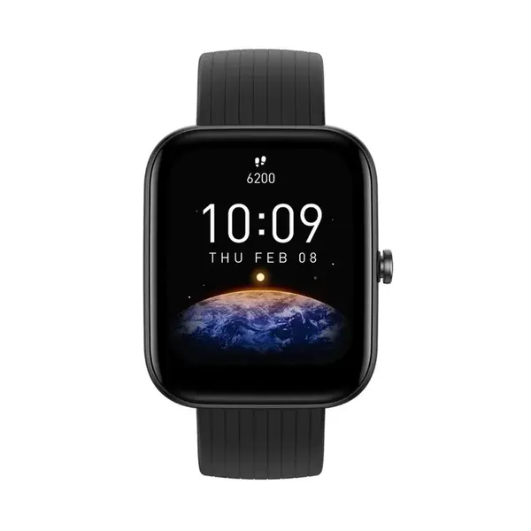 Amazfit Bip 3 5-ATM Water Resistance Smartwatch – Color: Black – View 1